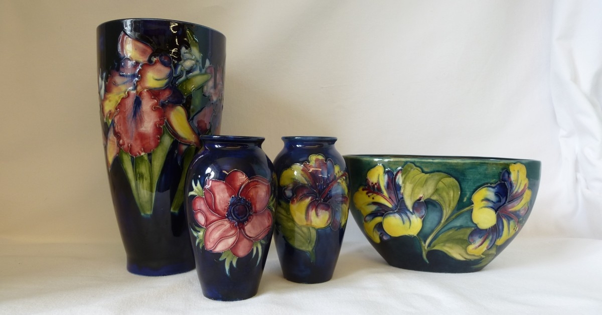 Vintage-Moorcroft-orchid-hibiscus-anemone