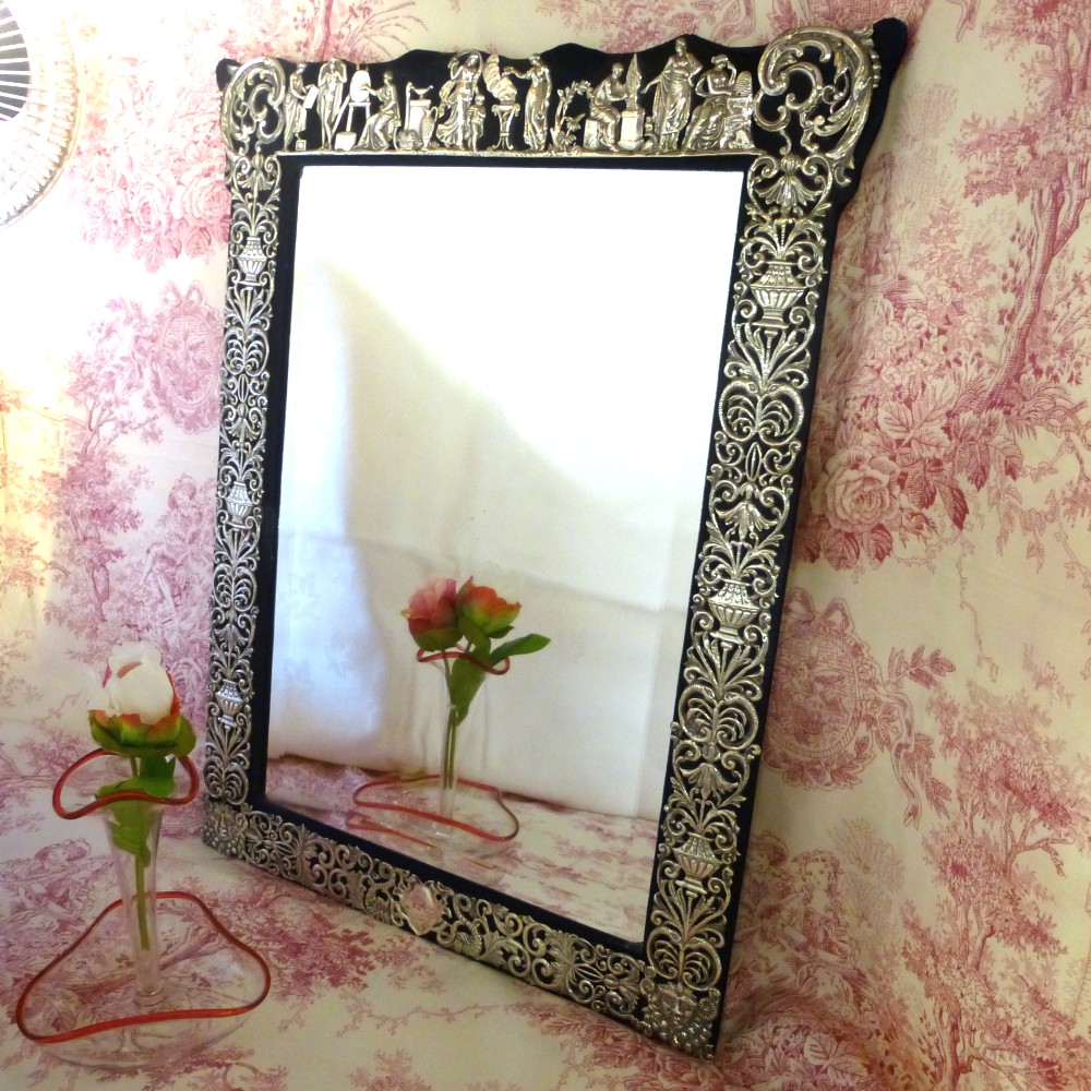 Antique-Victorian-silver-mirror