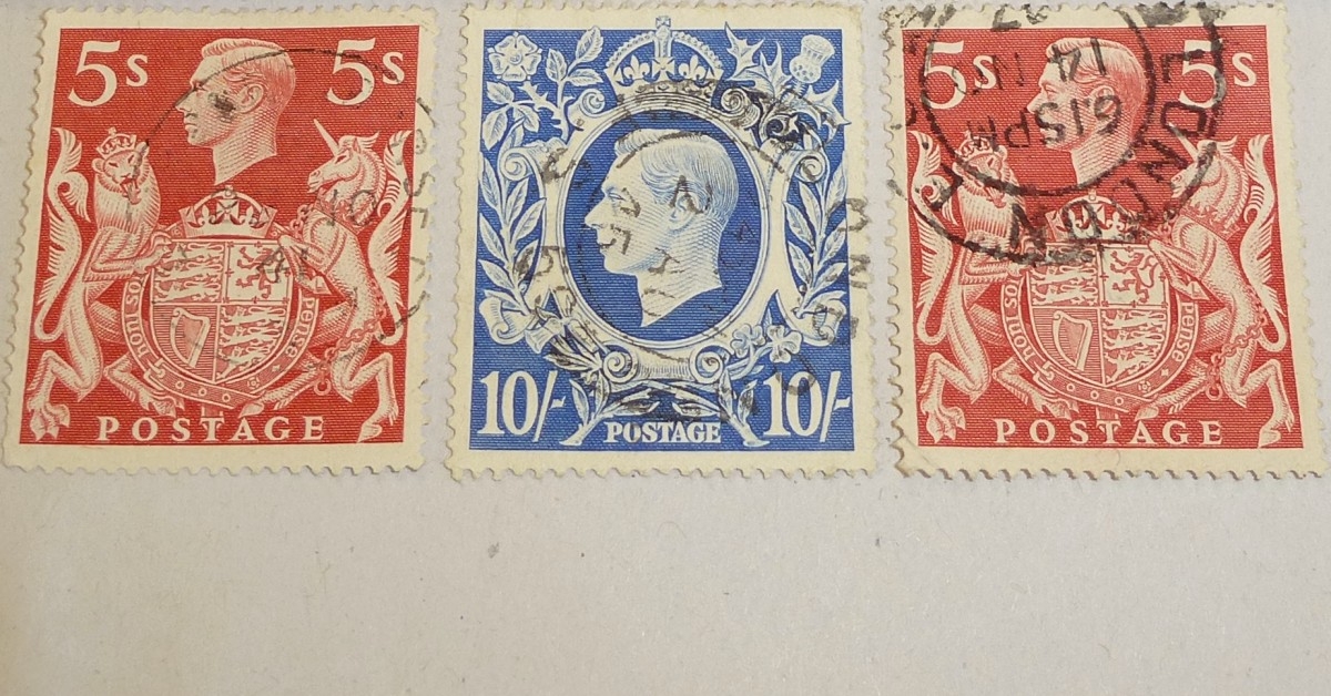 Vintage-stamps-George VI