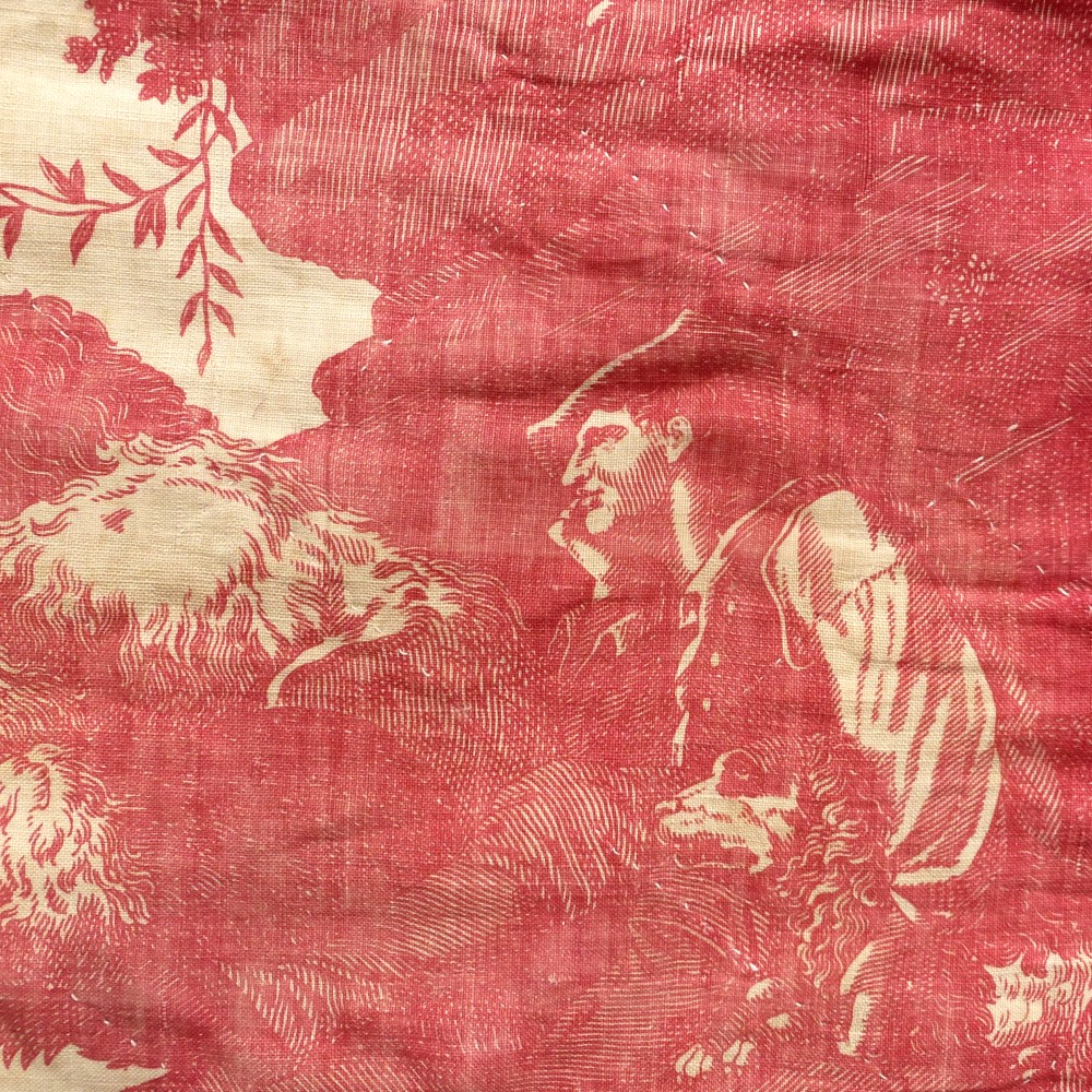 Antique-French-toile de Jouy-Huet